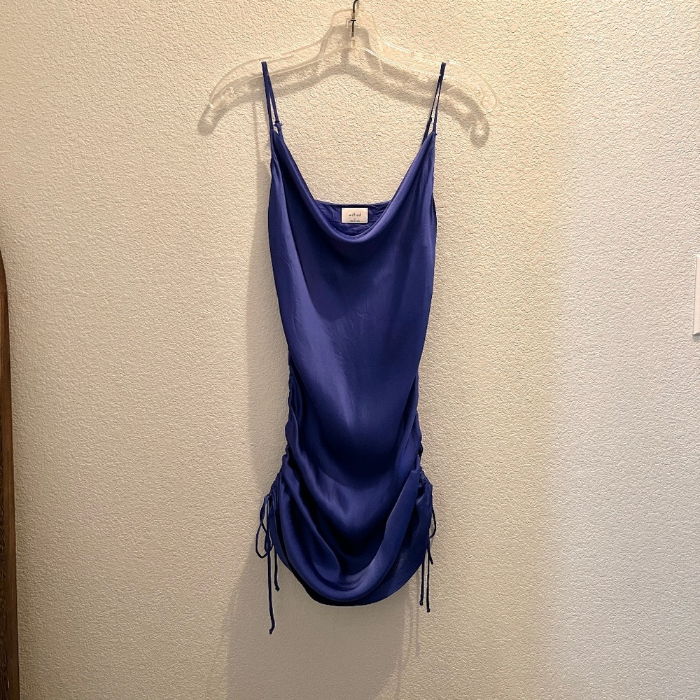 aritzia only ruched slip dress